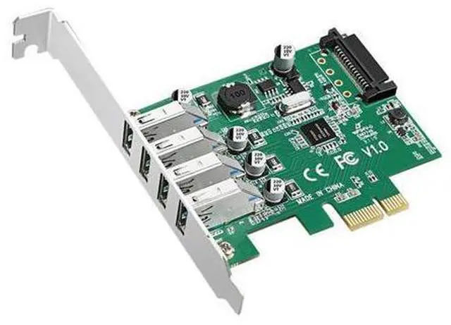 Main image of Pci-e to qual usb3.0 hub 4 ports usb to pci-e expansion card adapter Converter nec upd720201 chip