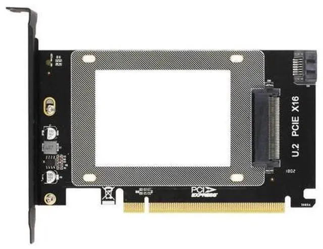 Main image of PCI-E Riser 3.0 4X X16 to U.2 SFF-8639 Adapter NVMe PCIe SSD PCI-e to U2 Card M.2 NGFF 2.5' SSD to PCI-EX16