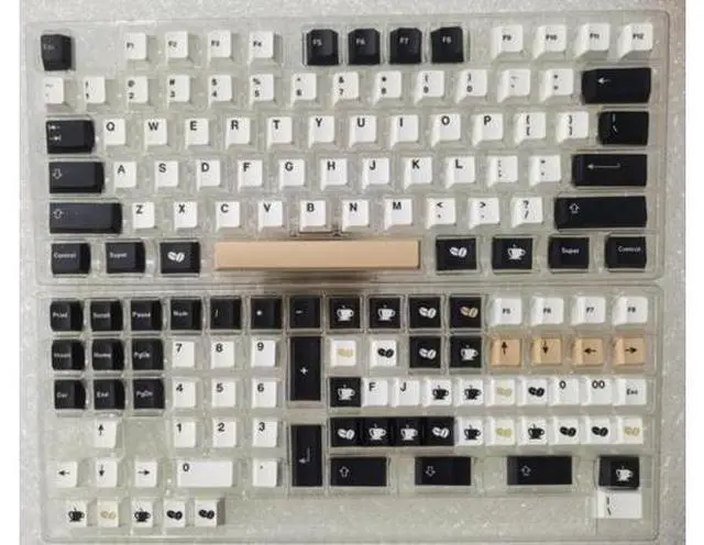 Main image of 150 Keys GMK Cafe Keycaps PBT Dye Sublimation Keycap Profile Key Caps With 1.75U 2U Shift For MX Switch 61/64/87/104/108