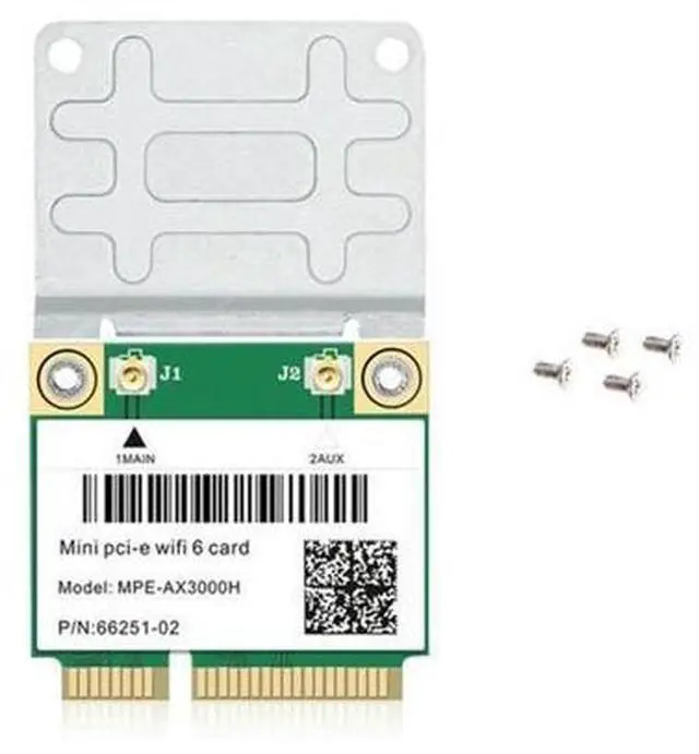Main image of 6 MPE-AX3000H 2974Mbps Wireless Half Mini PCI-E Card Bluetooth 5.0 Dual Band 2.4G/5G Wlan Network Card Adapter