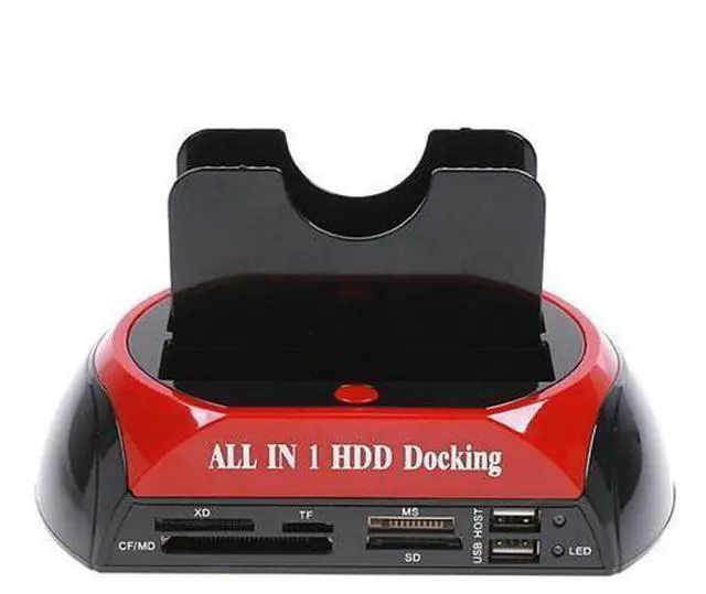 Main image of 2.5" 3.5" SATA / IDE 2 Double - Dock HDD Docking Station e- SATA / Hub External Storage Enclosure Parts , Free / Drop Shipping