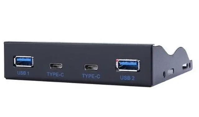 Main image of Dual 5Gb/s USB 3.1 Type-C + USB 3.0 HUB 19Pin USB to Dual USB3.0 USB-C adapte 3.5 Front Panel Floppy Disk Bay