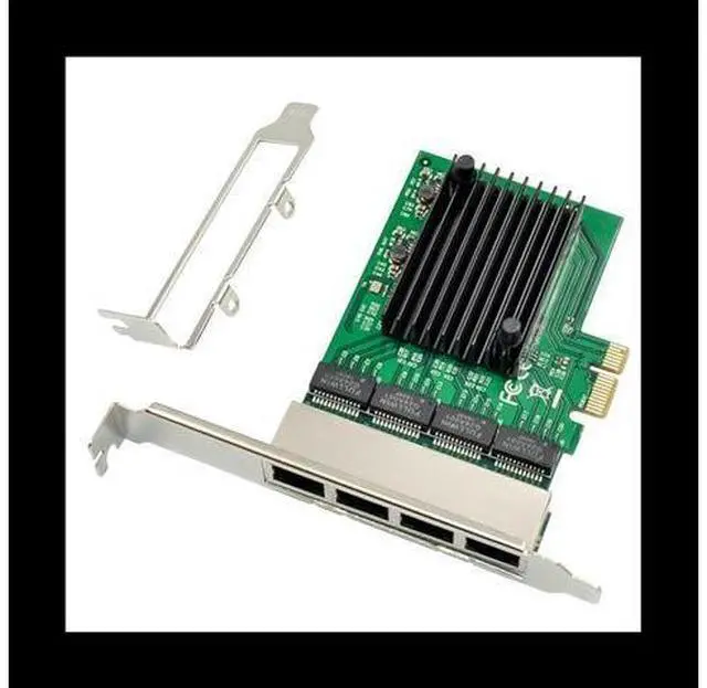 Main image of RJ45 4-Port Gigabit Network Card Ethernet Server PCIE Network Card Adapter PCI-E X1 Interface