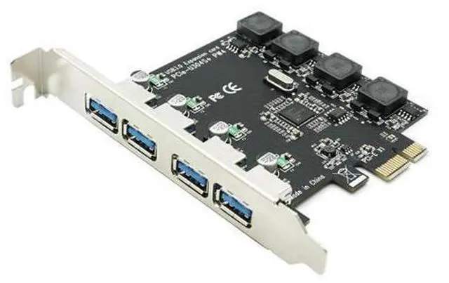 Main image of Good quality PCI Express 4 USB 3.0 Card PCI-e to External 4-Port USB3.0 Convertor NEC D720201 pcie No external Power Supply