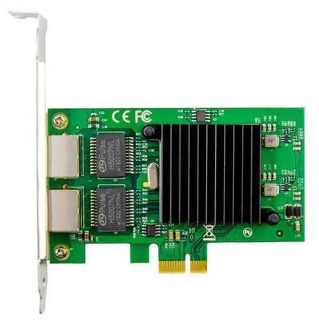 Main image of PCIE X1 2 Port 1000M Gigabit Ethernet Dual Ports RJ45 Lan Network Card Chip 82576 Networking Pci-e Ethernet Server