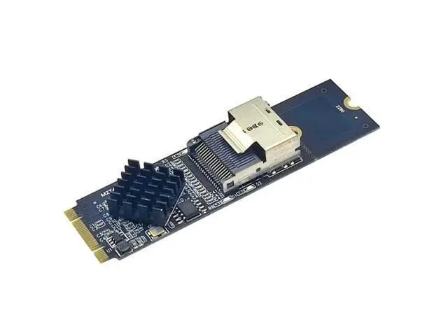 Alt view image 3 of 4 - M.2 NVME To Mini SAS SFF-8087 Expansion Card Support 4 Port SATA3.0 6Gbps HDD SSD SATA Controller SFF8087 To M2 NVME Durable