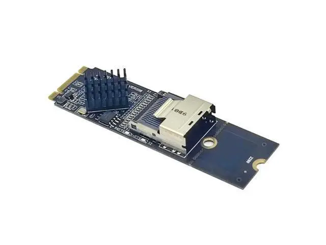 Alt view image 4 of 4 - M.2 NVME To Mini SAS SFF-8087 Expansion Card Support 4 Port SATA3.0 6Gbps HDD SSD SATA Controller SFF8087 To M2 NVME Durable