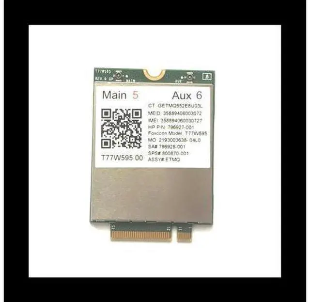 Main image of Lt4120 X5 LTE T77W595 796928-001 4G WWAN M.2 150Mbps Modem for Probook/EliteBook 820 840 850 745 G3 640 650 645 G2
