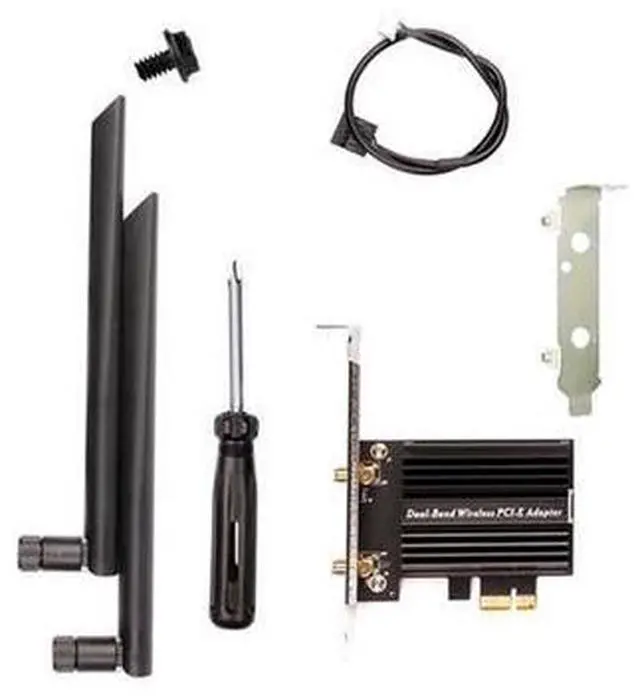 Main image of 1Set Wi-Fi 6E Pcie Wireless Network Card Bluetooth 5.2 PCI Express 802.11AX AX210 Card PC+Metal