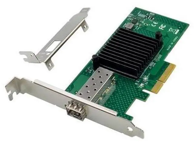 Main image of 1 Set Network Card 10G SFP+ Server Fiber Optic Network Card 82599EN Chip PCIE X4 Single Optical Port Network Card