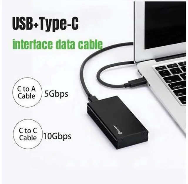Main image of IOCREST Hard Disk Enclosure USB 3.1 to M.2 NVMe JMS583 Chip Type-c USB-C Ngff M-key SSD External Enclosure with Mobile Case