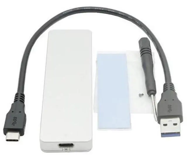 Main image of USB3.1 Type-C to M. 2 NVME PCIE SSD Enclosure PCI-E protocols Mobile Hard Disk Box JMS583 chip Aluminium Heat dissipation