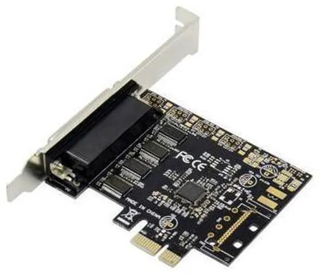 Main image of Pcie AX99100 Chipset PCI Express 4 ports Serial PCI-e 1x Expansion Card Multi RS232 DB9 COM Port to PCIe I/O Riser Card