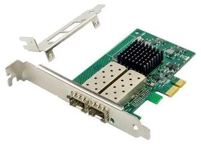 Main image of 82576EB PCI-E X1 Gigabit Server Network Card Dual-Port SFP Fiber Network Card E1G42EF Fiber Network Card