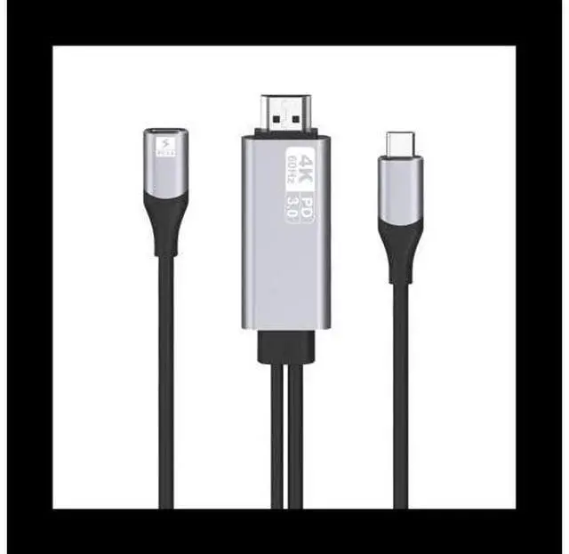 Main image of 4K@60Hz Type C to HDMI-Compatible Cable Screen Mirroring Device for Laptop Converter Adapter Screen Sharing Accessories