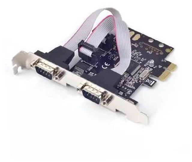 Main image of PCIE 2 Port RS232 RS-232 Serial Port COM to PCI-E PCI Express Card Adapter Converter 2-port Serial Mcs 9922 win10