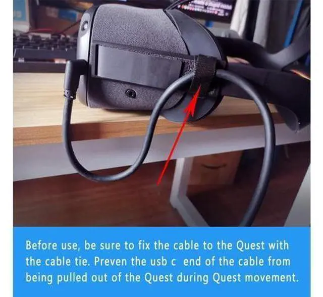 Alt view image 6 of 7 - USB C Cable 10ft/3M, Oculus Quest Link Cable, High Speed Data Transfer & Fast Charging Cable Compatible for Oculus Quest1/Quest2 and Gaming PC