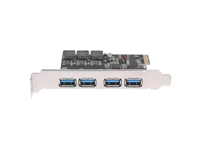 Alt view image 2 of 4 - 4-Port USB 3.0 Pcie Expansion Card Pci Express Pcie USB Hub Adapter Ssu U3V04S Controller Desktop USB3.0 Expansion Card