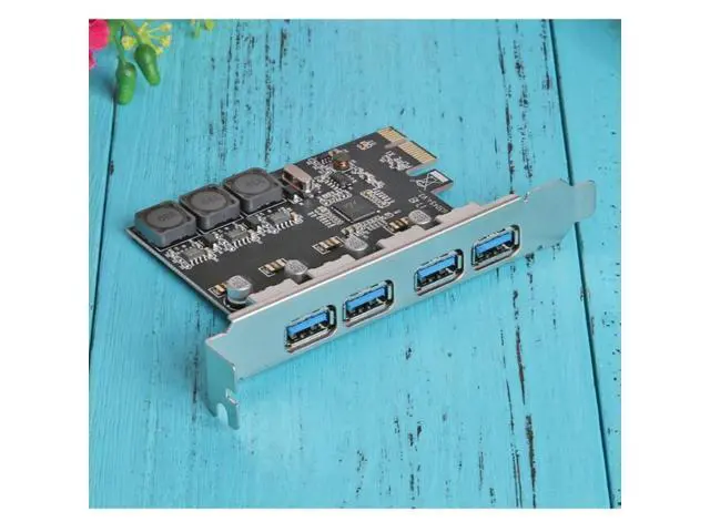 Alt view image 3 of 4 - 4-Port USB 3.0 Pcie Expansion Card Pci Express Pcie USB Hub Adapter Ssu U3V04S Controller Desktop USB3.0 Expansion Card