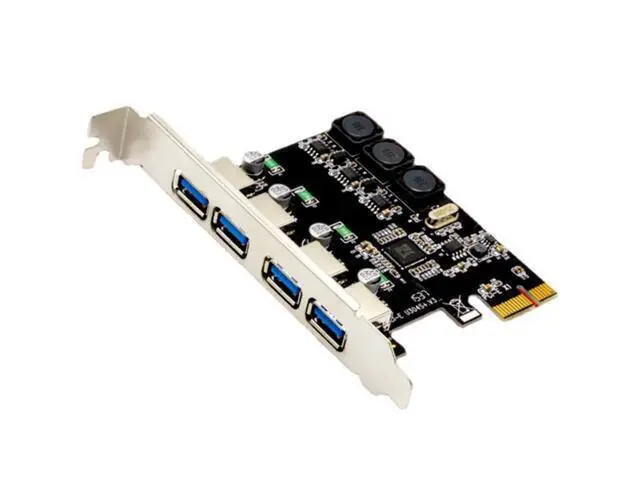 Alt view image 4 of 4 - 4-Port USB 3.0 Pcie Expansion Card Pci Express Pcie USB Hub Adapter Ssu U3V04S Controller Desktop USB3.0 Expansion Card