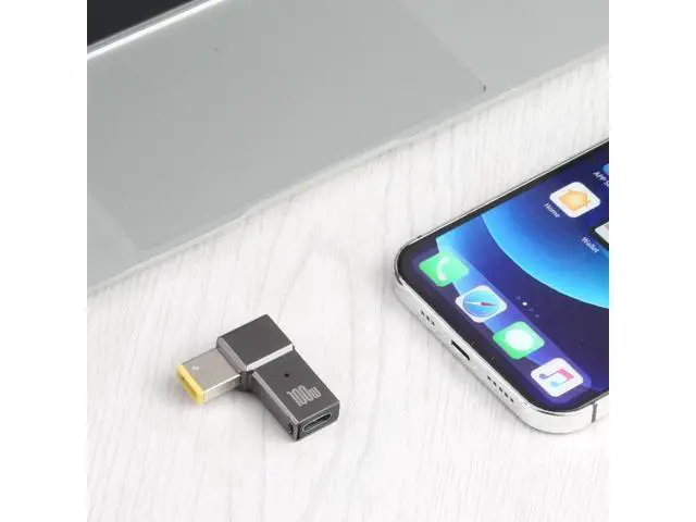 Alt view image 4 of 5 - 100W USB-C / Type-C Female to Big Square USB Computer Charging Adapter for Thinkpad/ThinkBook/Xiaoxin