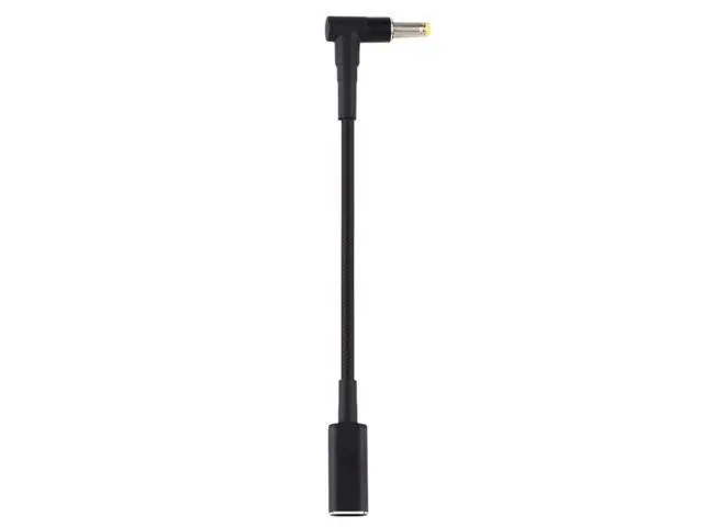 Alt view image 4 of 5 - PD 100W 18.5-20V 4.8 x 1.7mm Elbow to USB-C / Type-C Adapter Nylon Braid Cable