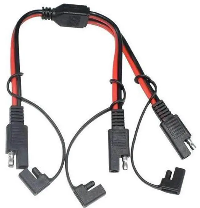 Main image of For SAE Splitter Adapter 14AWG SAE DC Power Automotive Connector Cable Y Splitter 1 to 2 SAE Extension Cable with Cover
