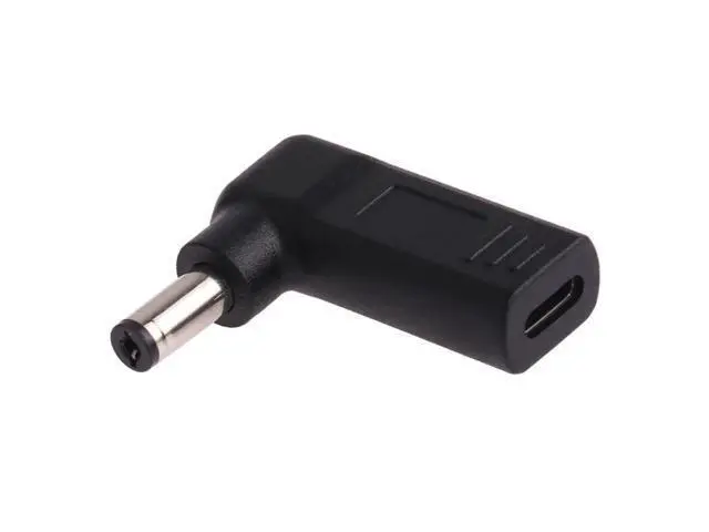Alt view image 2 of 5 - USB-C / Type-C Female to 5.5 x 2.1mm Male Plug Elbow Adapter Connector