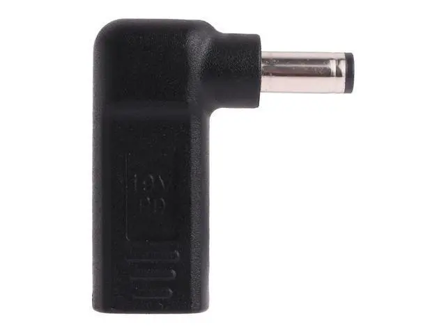 Alt view image 4 of 5 - USB-C / Type-C Female to 5.5 x 2.1mm Male Plug Elbow Adapter Connector