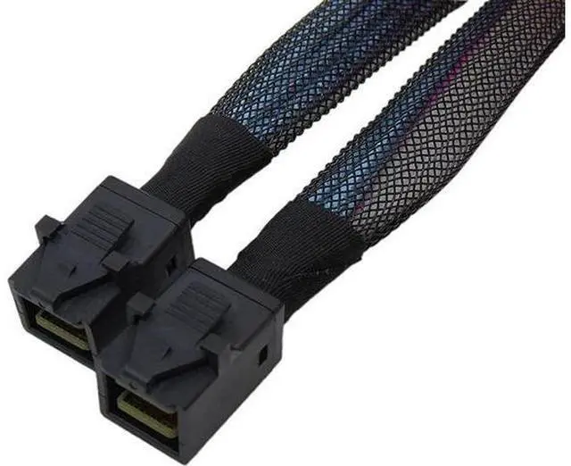 Main image of 0.5m/1m Internal Mini SAS SFF-8643 to SFF-8643 Cable Mini SAS HD SFF 8643 Cable Adapter Support RAID Controller for Computer Hard Disk Server TV Projector (0.5m)