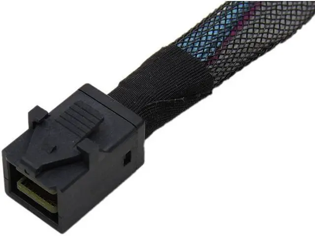Alt view image 5 of 6 - 0.5m/1m Internal Mini SAS SFF-8643 to SFF-8643 Cable Mini SAS HD SFF 8643 Cable Adapter Support RAID Controller for Computer Hard Disk Server TV Projector (0.5m)