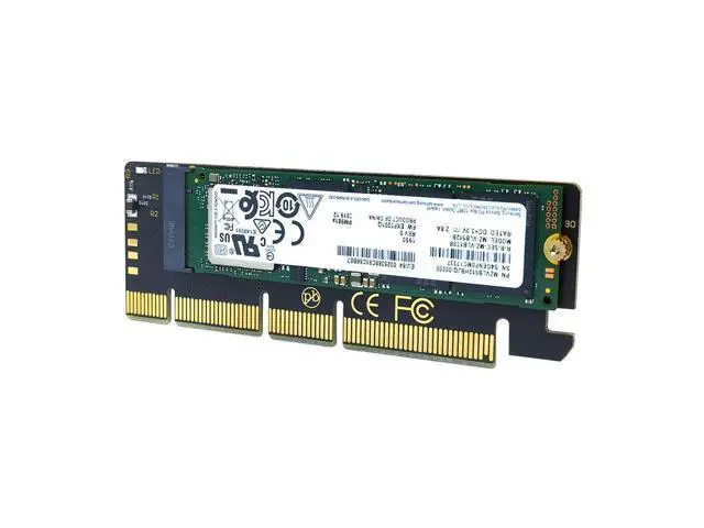 Alt view image 3 of 5 - M Sleutel Nvme Ahci Ssd Voor 110Mm 80mm Ssd Adapter Nvme Ngff 3.0 Adapter Add X4 Pcie Ssd Naar Card X16 On Cards M.2