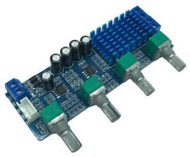 Alt view image 3 of 6 - XH-M577 Digital Power Amplifier Board TPA3116D2 Audio Amplifier Bboard High Power Tone Board Operational Amplifier 12-24V