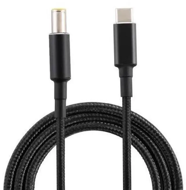 Main image of PD 100W 7.9 x 5.0mm Male to USB-C / Type-C Male Nylon Weave Power Charge Cable, Cable Length: 1.7m
