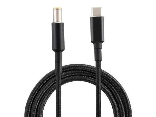 Alt view image 2 of 6 - PD 100W 7.9 x 5.0mm Male to USB-C / Type-C Male Nylon Weave Power Charge Cable, Cable Length: 1.7m