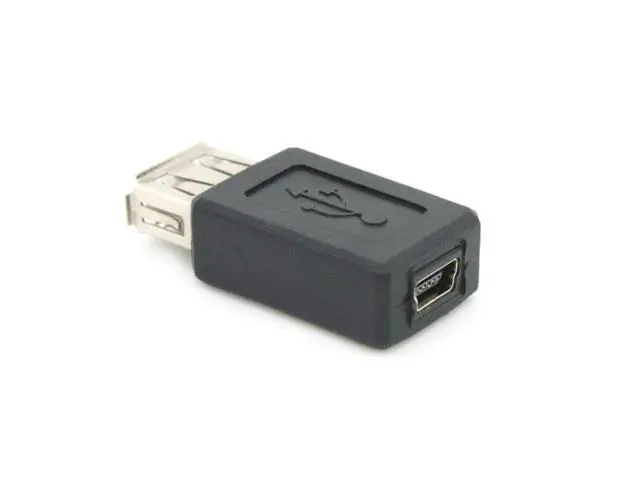 Alt view image 3 of 3 - Usb para mini usb conversor de adaptador usb 2.0 um fêmea para mini-b adaptador fêmea de 5 pinos