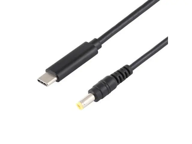 Alt view image 2 of 6 - USB-C / Type-C to 5.5 x 2.5mm Laptop Power Charging Cable, Cable Length: about 1.5m(Black)