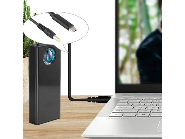 Alt view image 6 of 6 - USB-C / Type-C to 5.5 x 2.5mm Laptop Power Charging Cable, Cable Length: about 1.5m(Black)