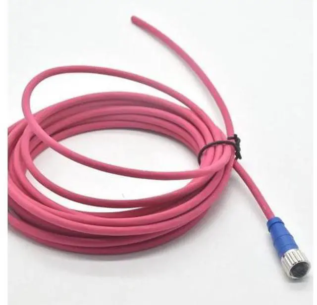 Alt view image 2 of 3 - Red Wire Solid Copper PUR Cable M12 4P/8P Waterproof and Fireproof Connector-industrial Automation Connector