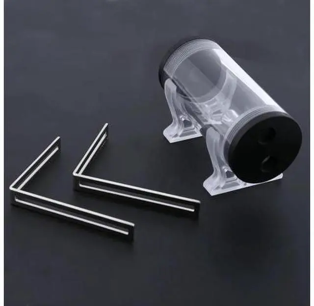 Main image of 50mm Diameter 110mm Water Cooling Tank G1/4 Thread Cylinder Reservoir Tank for PC CPU Computer Cooling Tool with L Shape Buckle