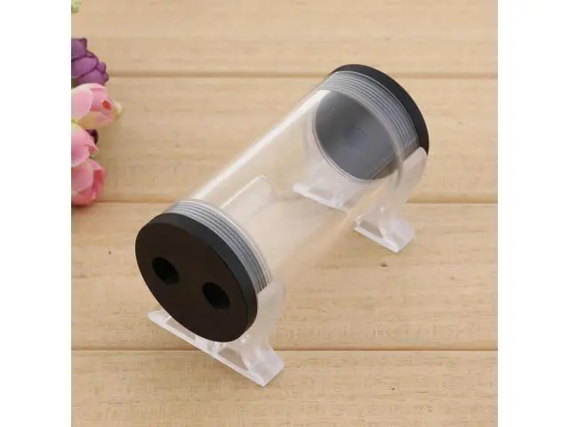 Alt view image 3 of 5 - 50mm Diameter 110mm Water Cooling Tank G1/4 Thread Cylinder Reservoir Tank for PC CPU Computer Cooling Tool with L Shape Buckle