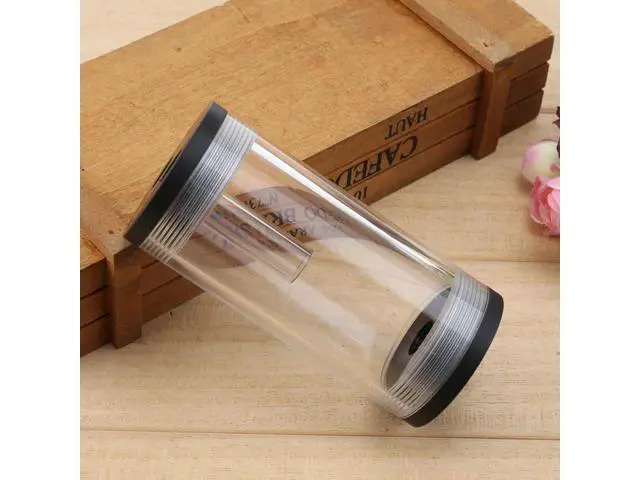 Alt view image 5 of 5 - 50mm Diameter 110mm Water Cooling Tank G1/4 Thread Cylinder Reservoir Tank for PC CPU Computer Cooling Tool with L Shape Buckle