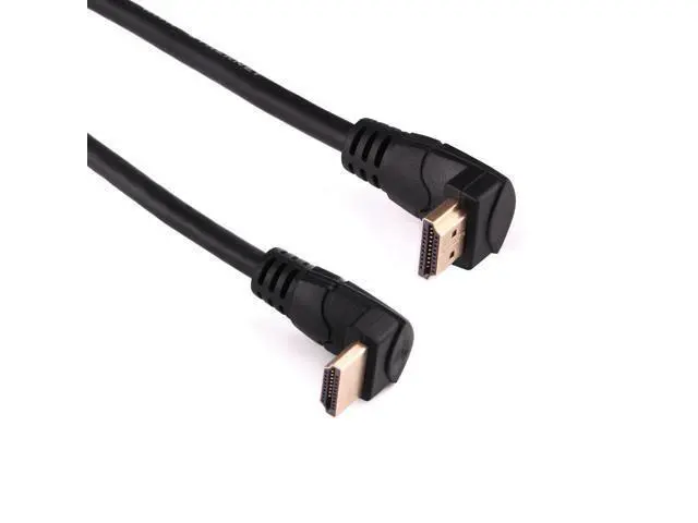 Alt view image 2 of 3 - 1.8m 4K*2K HDMI 2.0 Version High Speed 90 Degree Right Angle HDMI Male to 90 Degree Right Angle HDMI Male Cable with Ethernet