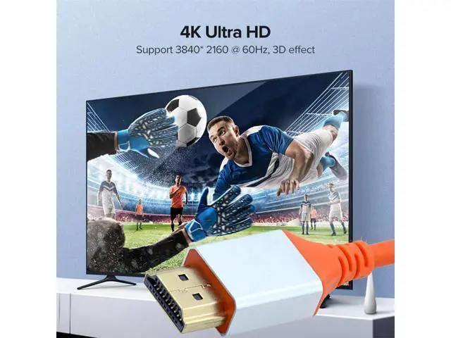 Alt view image 7 of 7 - HDMI 4K to HDMI Ultra Soft High Flex HDTV Cable Hyper Super Flexible Cord High Speed Type-A Male to Male for Computer HDTV 50cm