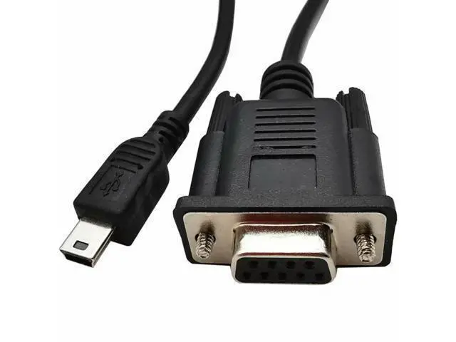 Alt view image 2 of 3 - 1.8m Mini USB Male to RS232 DB9 9 Pin Female Adapter Entension Leads Cable Connector DB9 9pin To Mini USB 5pin