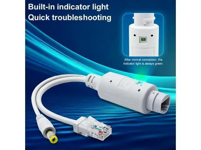 Alt view image 3 of 4 - 48V To 12V POE Spliter Adapter Waterproof Video And Power Adapter Cable IEEE802.3af/at Compliant IP Camera Splitter 10/100Mbps