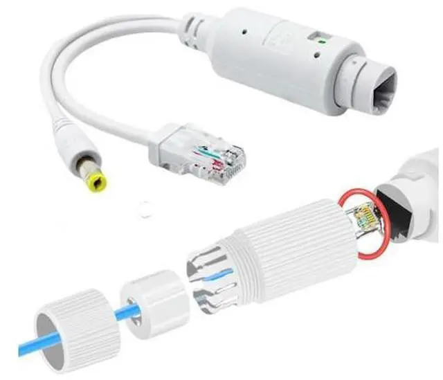 Main image of 48V To 12V POE Spliter Adapter Waterproof Video And Power Adapter Cable IEEE802.3af/at Compliant IP Camera Splitter 10/100Mbps