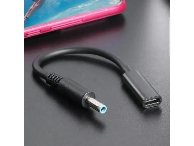 Alt view image 2 of 4 - Female to 4.5x3.0mm Charger Adapter Cable Household DC Jack PD USB Type C Computer Safety Parts for Laptop