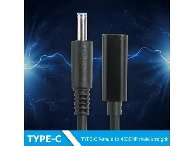 Alt view image 3 of 4 - Female to 4.5x3.0mm Charger Adapter Cable Household DC Jack PD USB Type C Computer Safety Parts for Laptop
