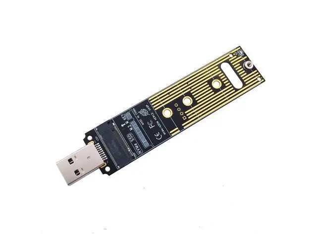 Alt view image 3 of 4 - M.2 NVME USB 3.1 Adapter USB3.1 M.2 NVME To USB Card Reader M.2 NVME To USB-A 3.0 Internal Converter Card for PCI-E/M.2 Nvme SSD